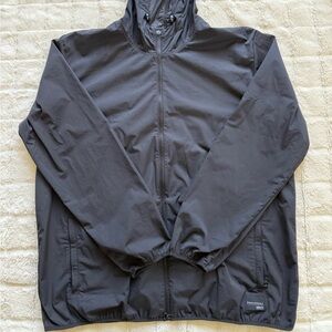 Adidas lightweight black and white jacket